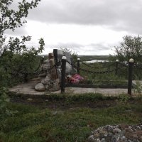 Братская могила воинов 2-го батальона 95-го стрелкового полка- фото сверху